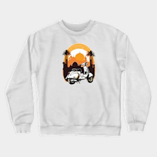 Vespa Sunset Design - Original Artwork Crewneck Sweatshirt